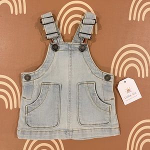 Baby Girl Little Co by Lauren Conrad Denim Jumper 6mo, NWT